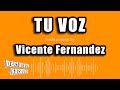 Vicente Fernandez - Tu Voz (Versión Karaoke)