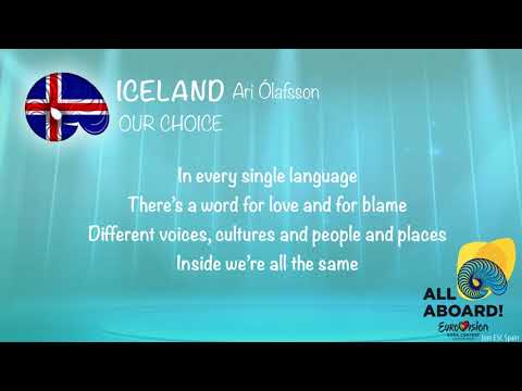 Ari Ólafsson - Our Choice (Iceland) [Karaoke Version]