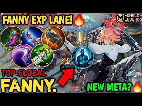 Fanny Exp Lane New Meta?! Top Global Fanny Exp Lane + Petrify So Overpower!! - Mobile Legends