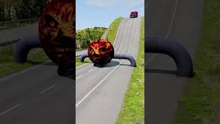 Colorful Moon Trucks & Bus vs low Pipe BeamNG Drive #gameplay #beamngdrive