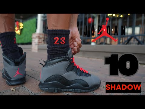 A TOUCH OF PERFECTION!! JORDAN 10 SHADOW DETAILED REVIEW & ON FEET W LACE SWAPS!!