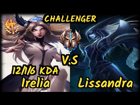 KBM Dynquedo (IRELIA) vs LISSANDRA - 12/1/6 KDA MID CHALLENGER GAMEPLAY - BR