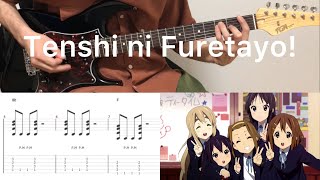 K-ON! - 天使にふれたよ！Tenshi ni furetayo! (guitar cover with tabs &amp; chords)
