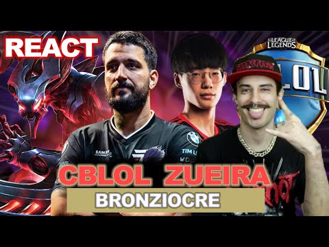 Bronziocre CBLOL da Zoeira FLANCO DO TIN E CAÇA AO BRTT  | REACT VERSATIL