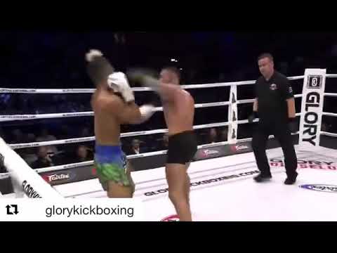 Arian Sadikovic knockdown Dani Traore Glory Kickboxing