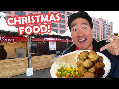 CHRISTMAS STREET FOOD TOUR at Los Angeles Christmas Market!