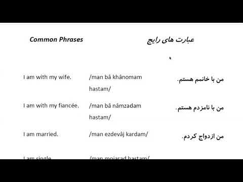 Farsi Conversation: Most Common Words and Phrases: Lesson 28: Introduce yourself