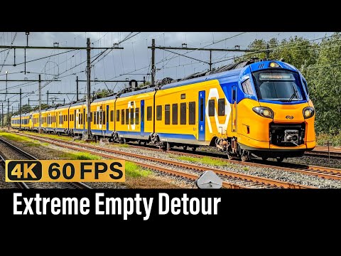 Trein Cabinerit NL / Extreme Omweg Lege Trein / Eindhoven - Gouda - Amsterdam / ICNG / Okt 2025