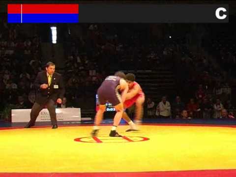 ASGAROV, Toghrul (AZE) - ZARKUA, Malkhaz (GEO) European Championship 2012 - 1/4 final