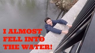 I ALMOST FELL INTO THE WATER! Boston! Go Pro Hero 5!