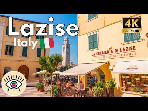 Lazise on foot 👙 A Journey through the Heart of Lake Garda, Italy in [4K] HDR