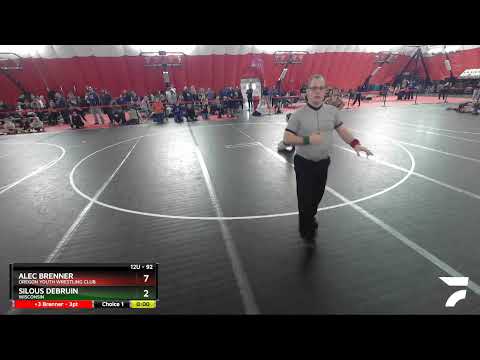 92 Lbs Champ. Round 1 - Silous DeBruin, Wisconsin Vs Alec Brenner, Oregon Youth Wrestling Club 8da