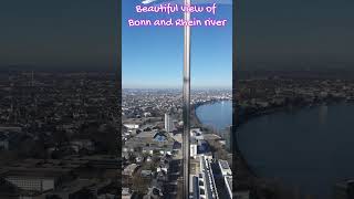 Beautiful view of Rhein river and City of Bonn