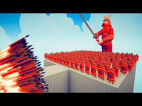 100x SHIELD BEARER + 3x GIANT SAMURAI vs EVERY GOD - Totally Accurate Battle Simulator TABS