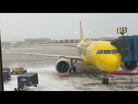Full Flight: Spirit Airlines Airbus A320neo - NK 2285 From Detroit To Las Vegas (DTW-LAS)