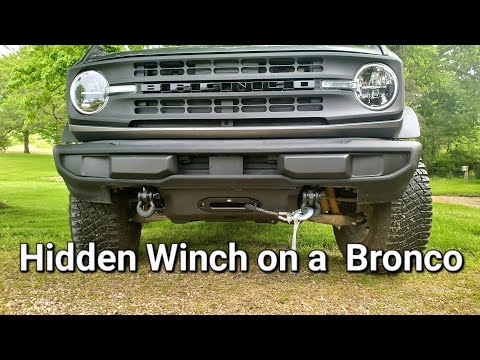 Hidden Winch Install On A Bronco #ford