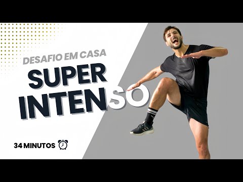 34 Min HIIT Challenge - Intense Fat Melting Workout at Home with No Equipment