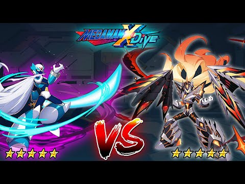 ViA 5* Vs Crimson Valstrax Zero 5* - Mega Man X DiVE (Mobile Controls PvP)