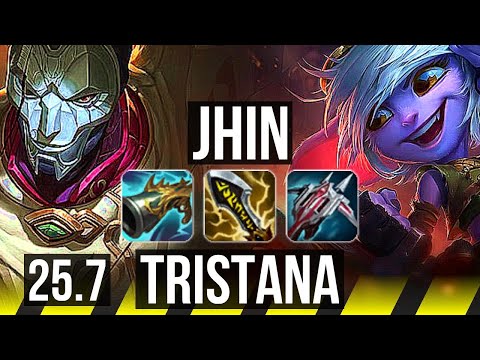 JHIN & Karma vs TRISTANA & Leona (ADC) | 21/1/8, Legendary | EUW Diamond | 25.7