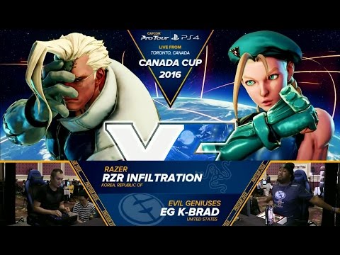 Infiltration (Nash) vs K-Brad (Cammy) - Top 32 - Canada Cup 2016