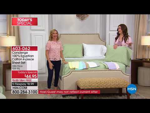 HSN | Concierge Collection Bedding 05.28.2018 - 06 AM
