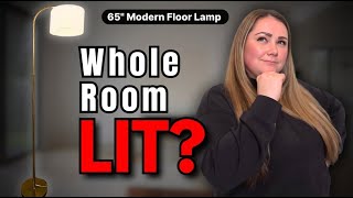 Home: 65" Modern Floor Lamp — Fast Assembly + 3 Color Temps