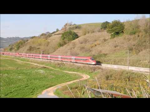 Doppia di ETR400 "Frecciarossa 1000" in trasferimento (Orte - Napoli)