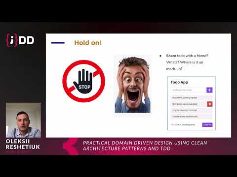 JDD 2021: Practical Domain Driven Design using Clean Architecture patterns & TDD - Oleksii Reshetiuk