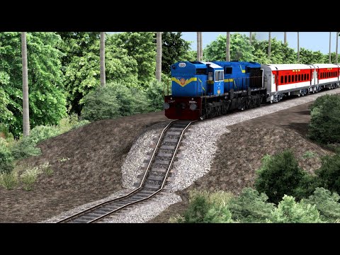 Train vs Unfinished Railways | TRAIN vs RISKY TRACKS - Train Simulator