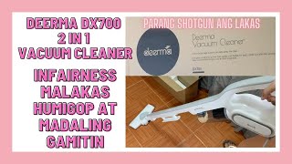 LAZADA DEERMA DX700 VACUUM CLEANER 2 IN 1 HANDHELD VACUUM WITH LARGE DUST BOX MALAKAS NGA HUMIGOP AH