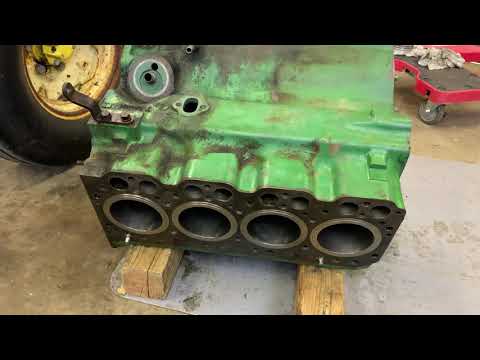 Honing Wrist Pin Bushings, Assembling Pistons John Deere 2510 Part 21