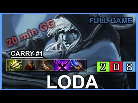 Loda Drow Ranger | 20 min GG | Ranked Full Game
