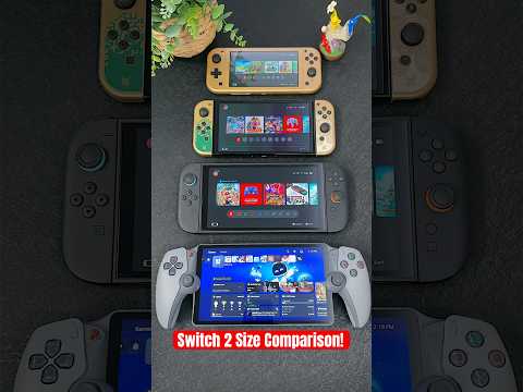 Nintendo Switch 2 vs OLED Switch vs Switch Lite vs PS Portal – Size Comparison! 🔥🎮 #nintendoswitch2