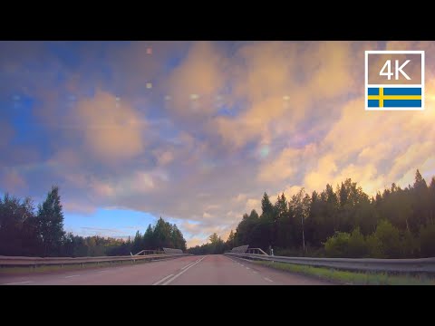 RELAXING EVENING DRIVE IN SWEDEN 🇸🇪 Sudiksvall to Söderhamn