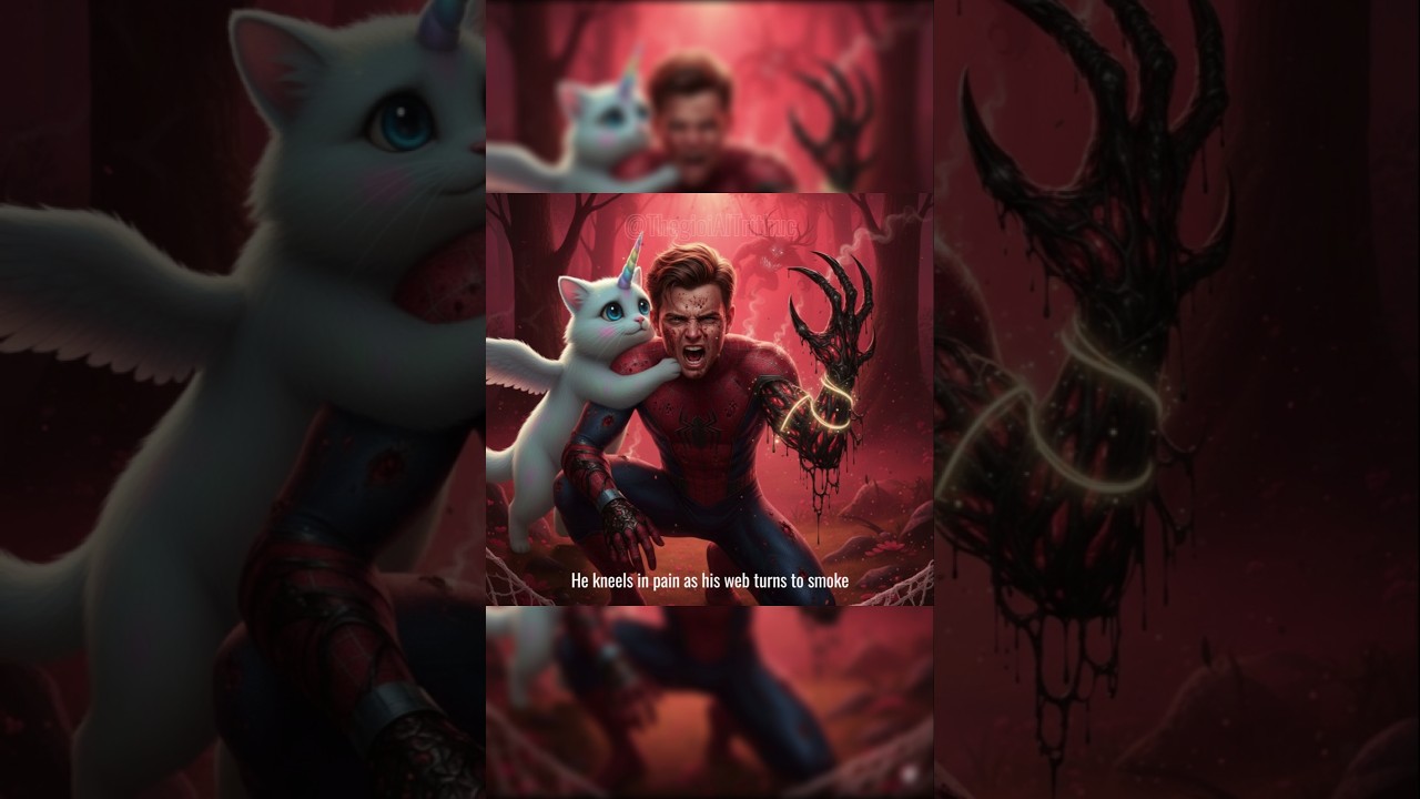 The Curse of Darkness Took Away Spiderman's Only Friend #spiderman #shorts