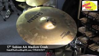 Video thumbnail for Sabian AA Medium Crash 17" - The Drum Shop North Shore by Nate Morrison Drums