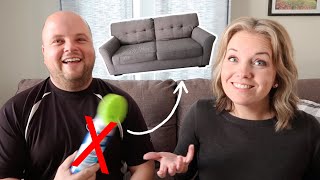 How to Clean a Couch QUICKLY for Company Coming! (No fancy equipment or cleaners needed!)