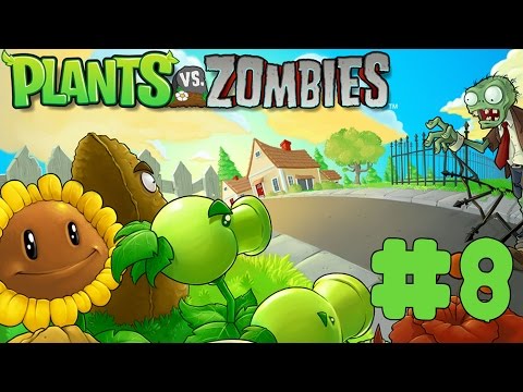 Plants vs Zombies - Walkthrough - Part 8 - Level 1-8 (PC) [HD]