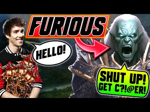 This guy was FURIOUS after I TOWERRUSHED him! - WC3 - Grubby