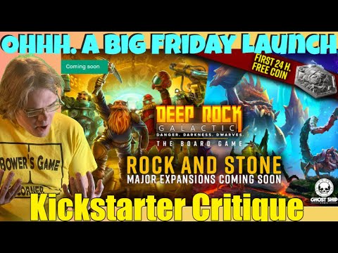 Deep Rock Galactic - THE BOARD GAME: SPACE RIG & BIOME EXPANSIONS - Kickstarter Critique Review