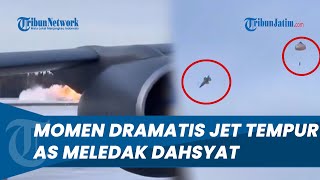 Momen Dramatis Jet Tempur F 35 AS Meledak Dahsyat di Landasan, Pilot Berhasil Selamat dari Insiden