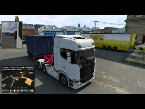 Euro Truck Simulator 2 - scania R730 - Gameplay