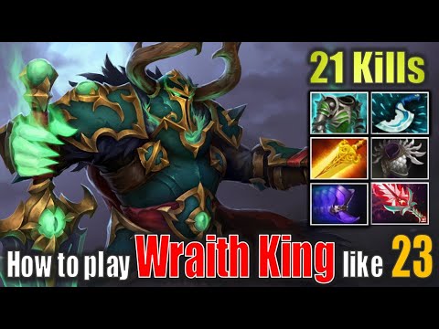 This Wraith King Just Won't Die! 23savage Carries with 21 Kills Dota 2 Gameplay UHD 4K