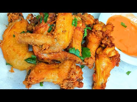 Flavorful And Simple Mustard Garlic Fried Chicken Wings Recipe!