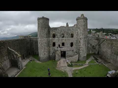 Exploring Harlech castle in north wales One of the big Six castles of wales