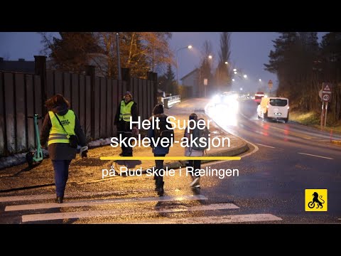 Helt Super skolevei på Rud skole i Rælingen