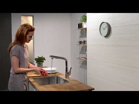 Обзор смесителя для кухни Hansgrohe Metris Select M71 14883000