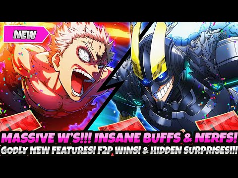 *OMFG! MASSIVE W'S BOIS!* INSANE BUFFS & NERFS! GODLY NEW FEATURES! F2P WINS! HIDDEN SURPRISES! ETC