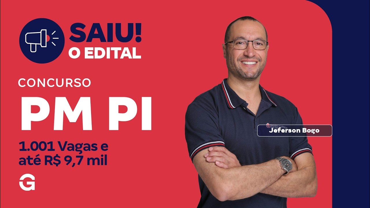 Concurso PM PI: Saiu o Edtial! 1.001 Vagas e Salário de até R$ 9.700!