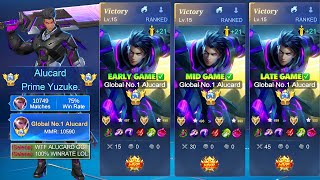 Download lagu Global No.1 Alucard Best Guide to Always Dominate Early to Late Game! (no edit solo rank gameplay) mp3